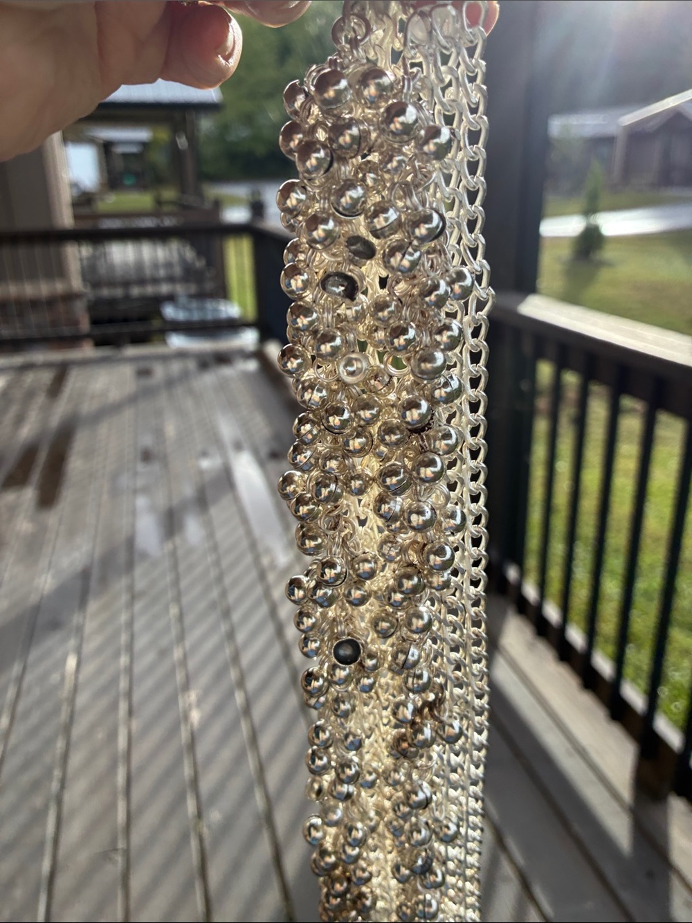 mine Silver Beaded Cluster Bracelet